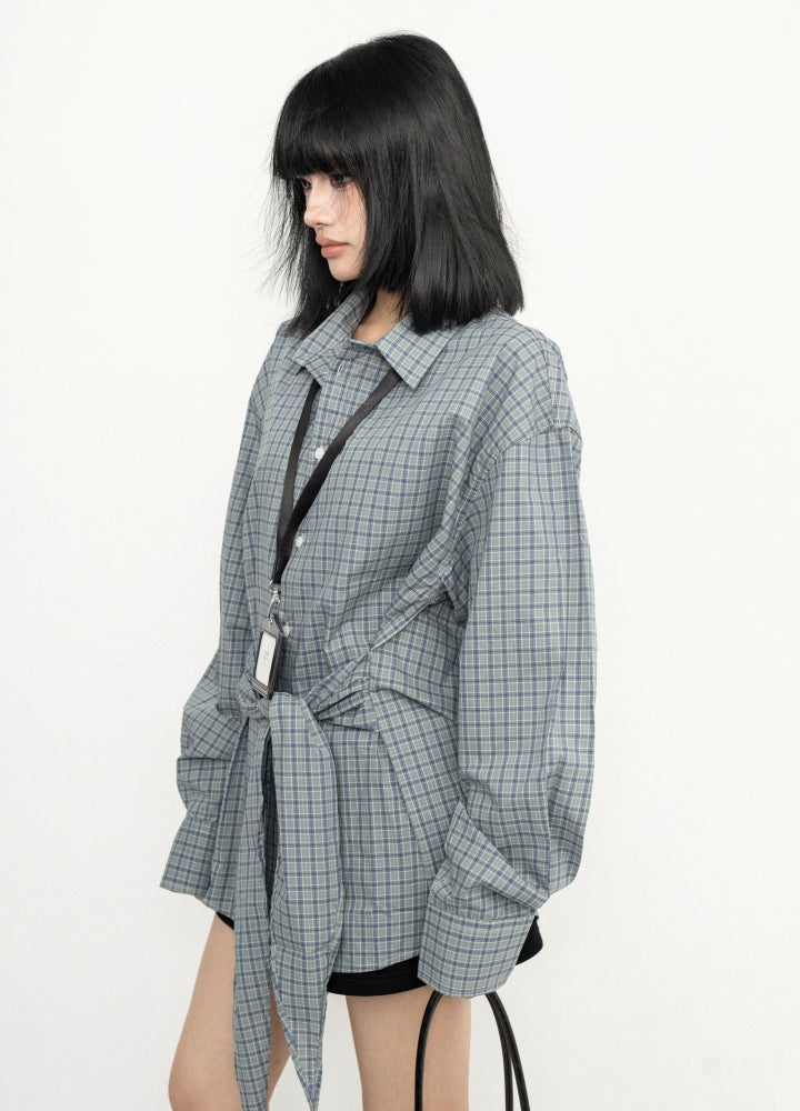 【ZERO STORE】Basic casual and elegant style checkered shirt  ZS0073