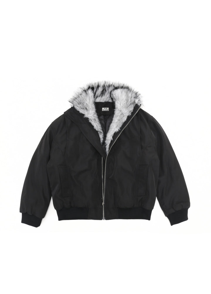 【GIBBYCNA】Inner fur design Y2K style jacket hoodie outerwear  GC0034