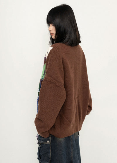 【ZERO STORE】Color design type wide over cardigan  ZS0071