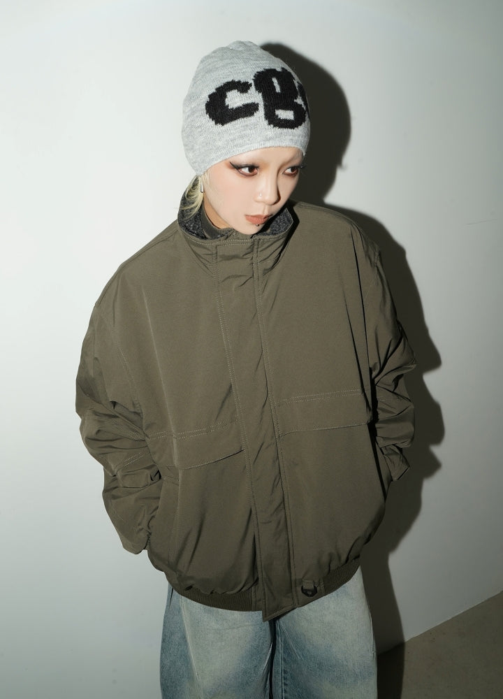 【MICHINNYON】Three initial point design rough style beanie  MY0025