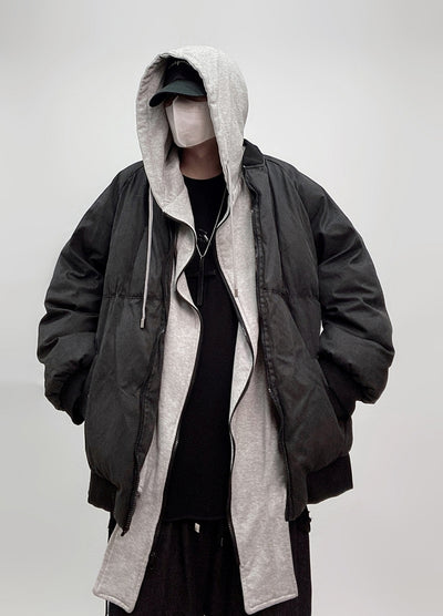 【UUCSCC】Basic down silhouette design thick jacket  US0077