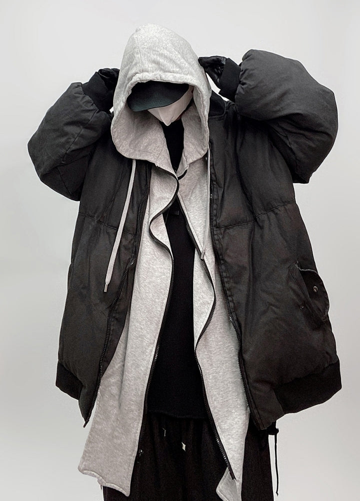 【UUCSCC】Basic down silhouette design thick jacket  US0077