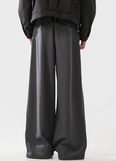 【ACRARDIC】Wide big silhouette normalized simple slacks  AI0028