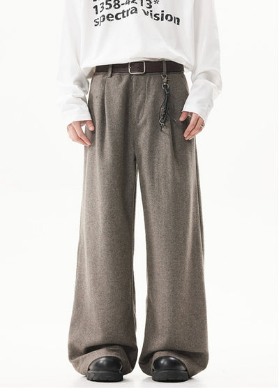 【ACRARDIC】Vintage color wide straight slacks pants  AI0029