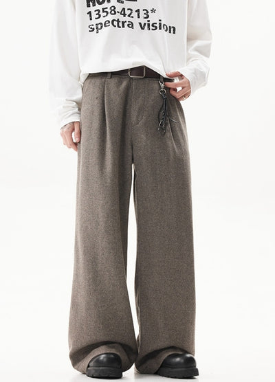 【ACRARDIC】Vintage color wide straight slacks pants  AI0029