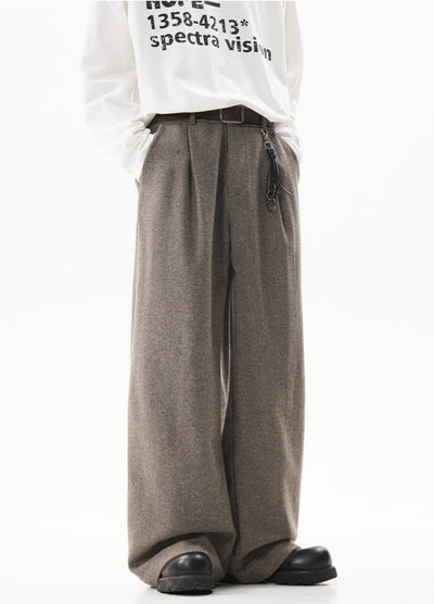 【ACRARDIC】Vintage color wide straight slacks pants  AI0029