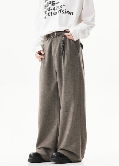 【ACRARDIC】Vintage color wide straight slacks pants  AI0029