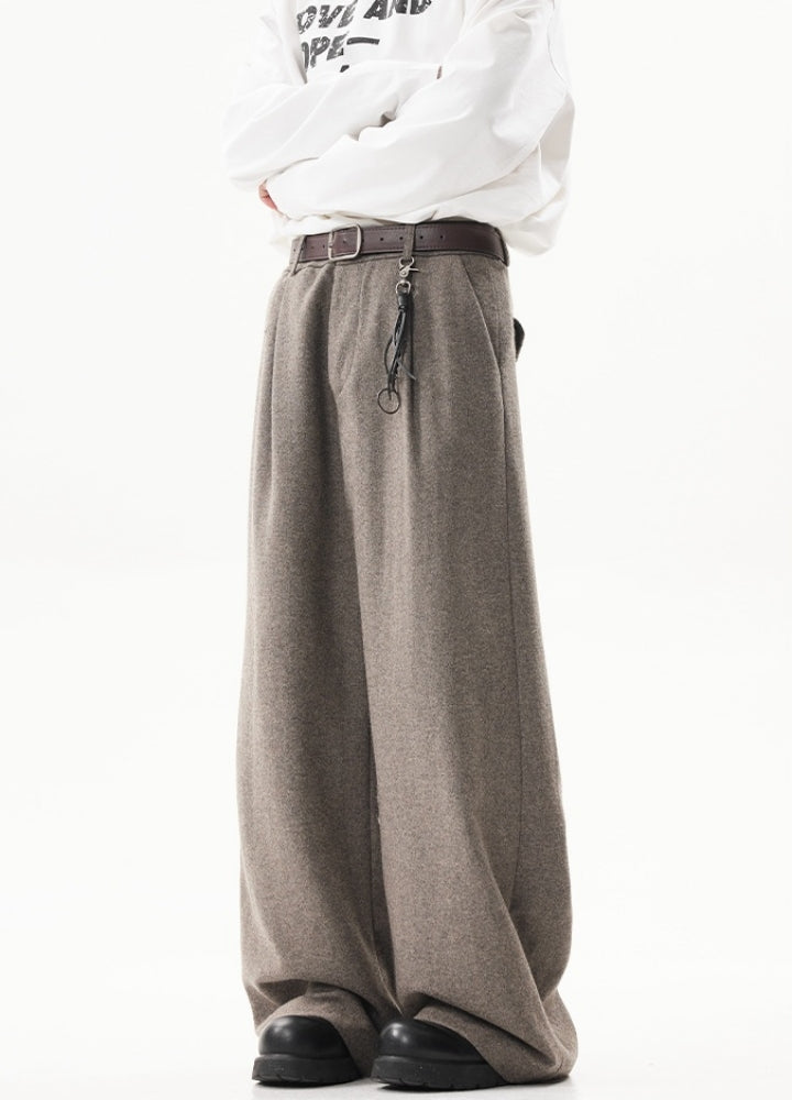 【ACRARDIC】Vintage color wide straight slacks pants  AI0029