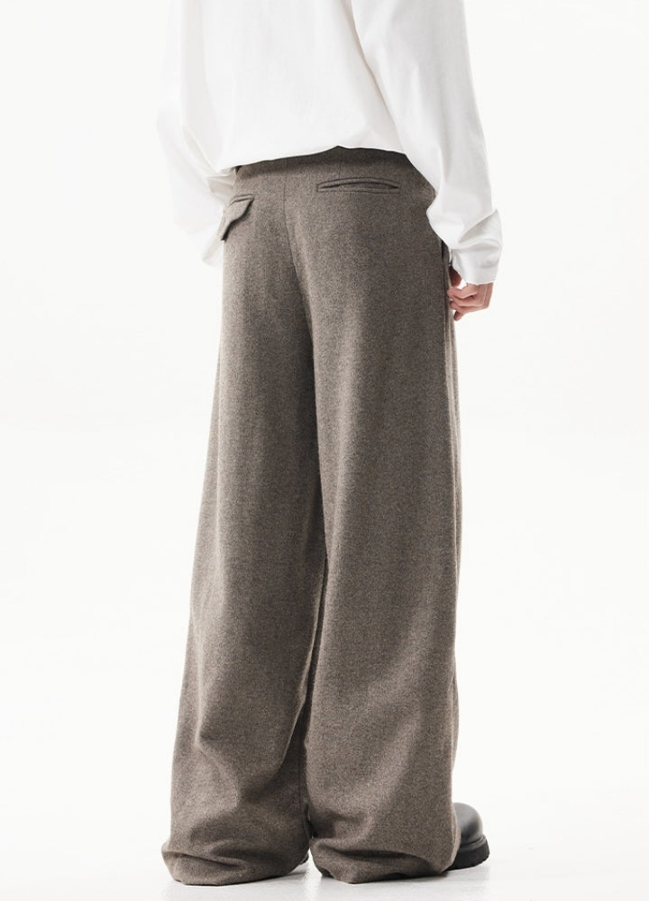 【ACRARDIC】Vintage color wide straight slacks pants  AI0029