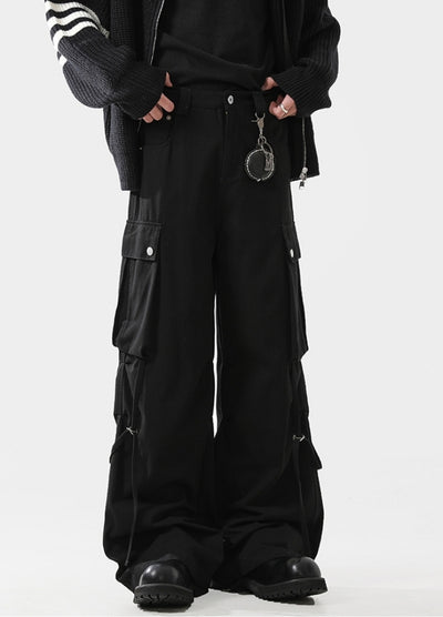 【ACRARDIC】Side suspender style cargo wide pants  AI0031