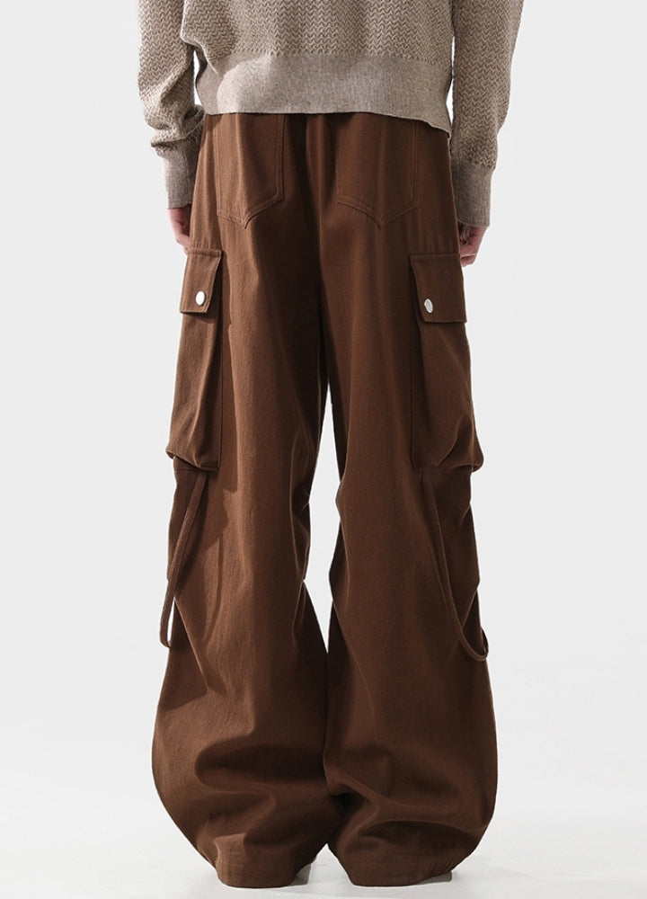 【ACRARDIC】Side suspender style cargo wide pants  AI0031