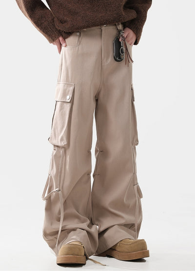 【ACRARDIC】Side suspender style cargo wide pants  AI0031