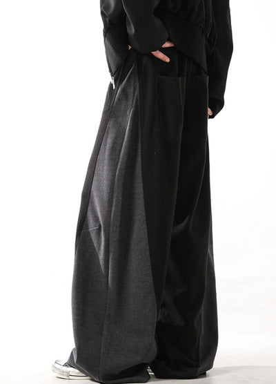 【ACRARDIC】Big side line wide silhouette zero over slacks pants  AI0032