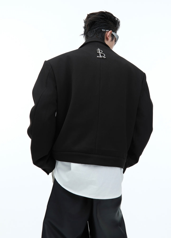 【Culture E】Multi-zipper design tailored short jacket  CE0170