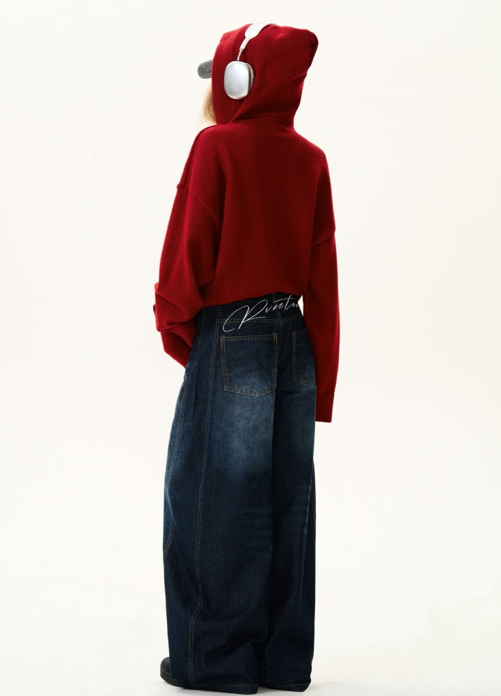 【MAXDSTR】Gradient wash vintage blue denim pants  MD0186