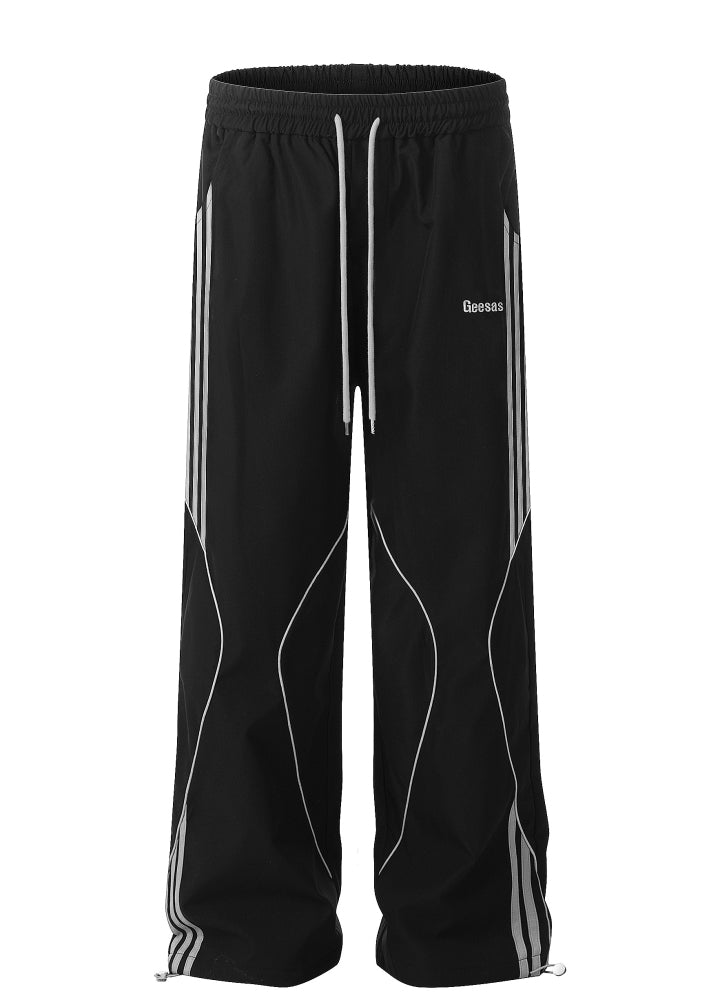 【MAXDSTR】Random wave line design sporty casual pants  MD0191