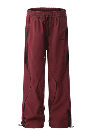 【MAXDSTR】Random wave line design sporty casual pants  MD0191