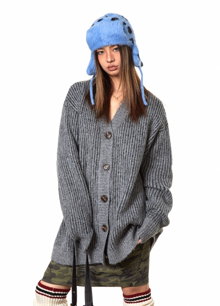 美品！ HIAND♡カーディガン パイピングオーバーニットカーディガン – Darich