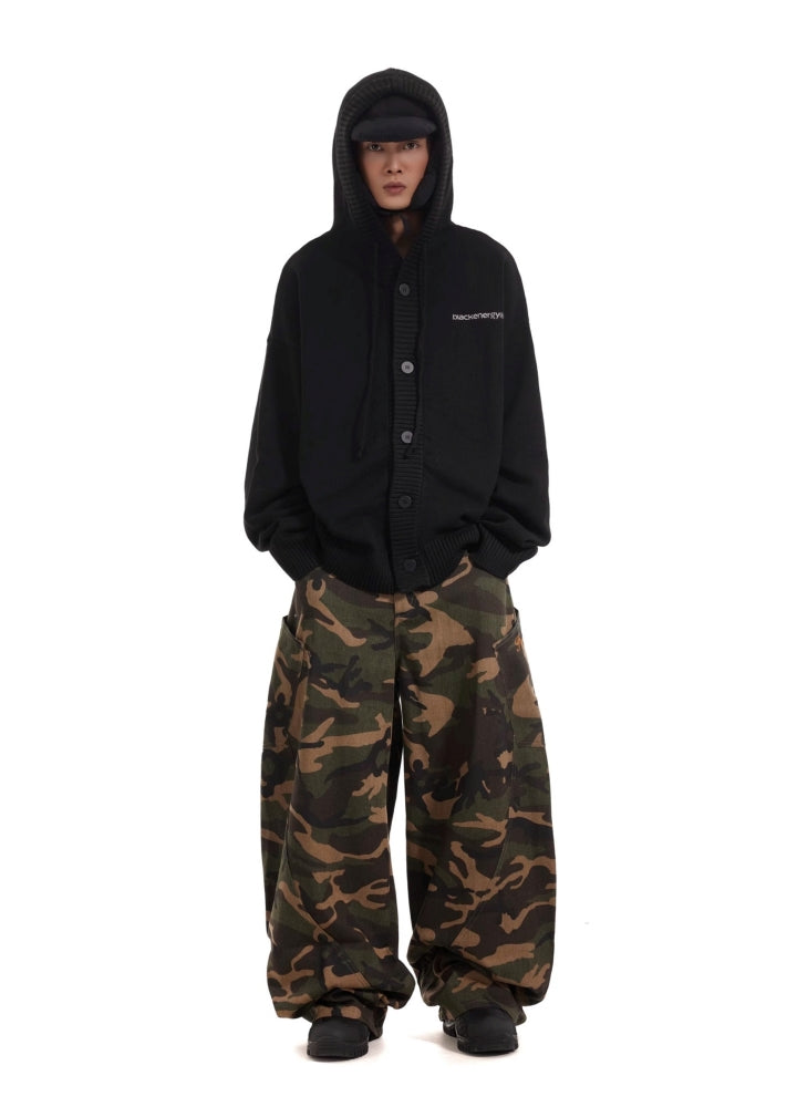 【BTSG】Basic style camouflage design wide pants  BS0056