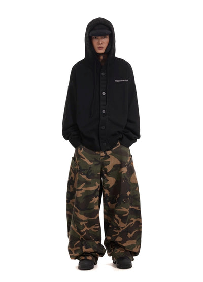 【BTSG】Basic style camouflage design wide pants  BS0056