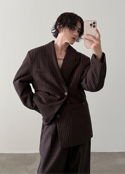 【Very Fewest】Basic dull color neat tailored jacket  VF0039