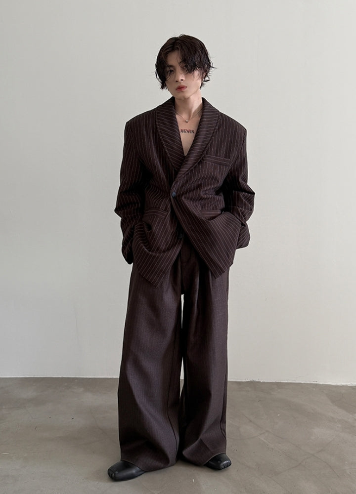 【Very Fewest】Basic dull color neat tailored jacket  VF0039