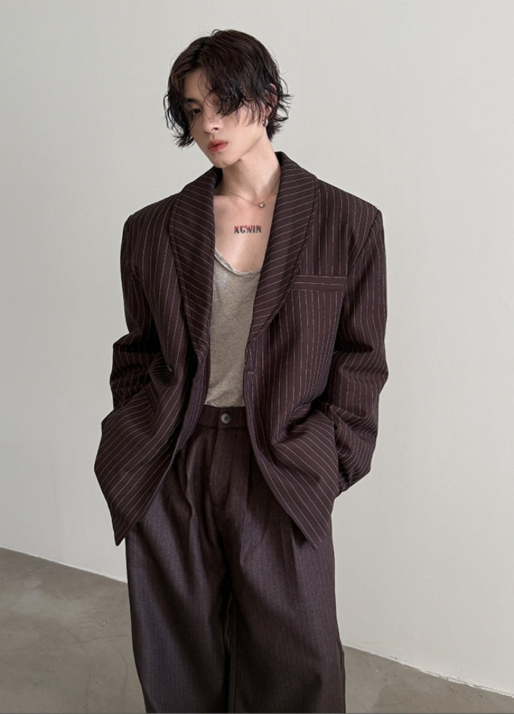 【Very Fewest】Basic dull color neat tailored jacket  VF0039