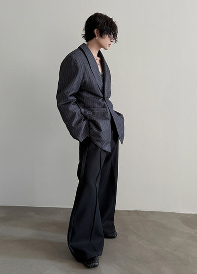 【Very Fewest】Basic dull color neat tailored jacket  VF0039