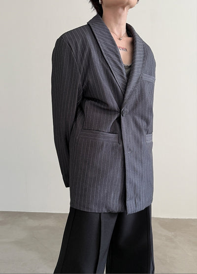 【Very Fewest】Basic dull color neat tailored jacket  VF0039