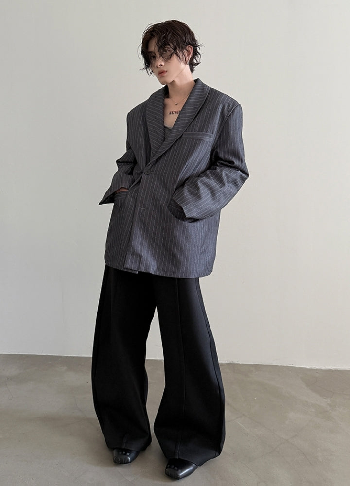 【Very Fewest】Basic dull color neat tailored jacket  VF0039