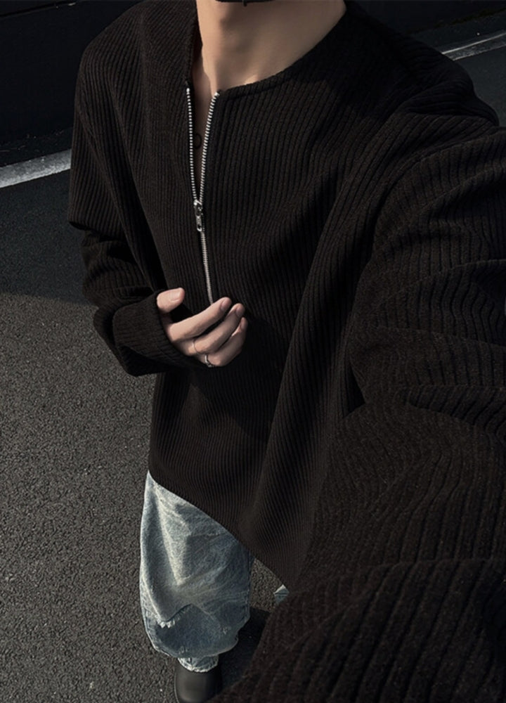 【3/3新作】Beautiful basic half-zip knit sweater  HL3127