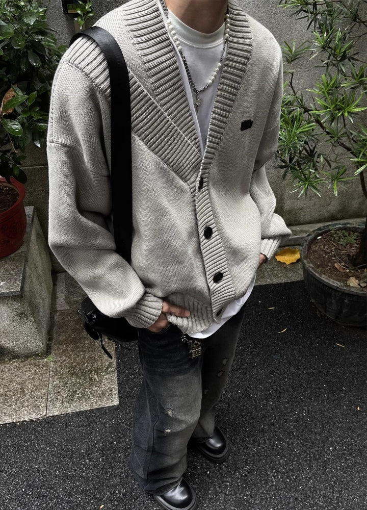 【MAXDSTR】Vintage muted color basic style cardigan  MD0204