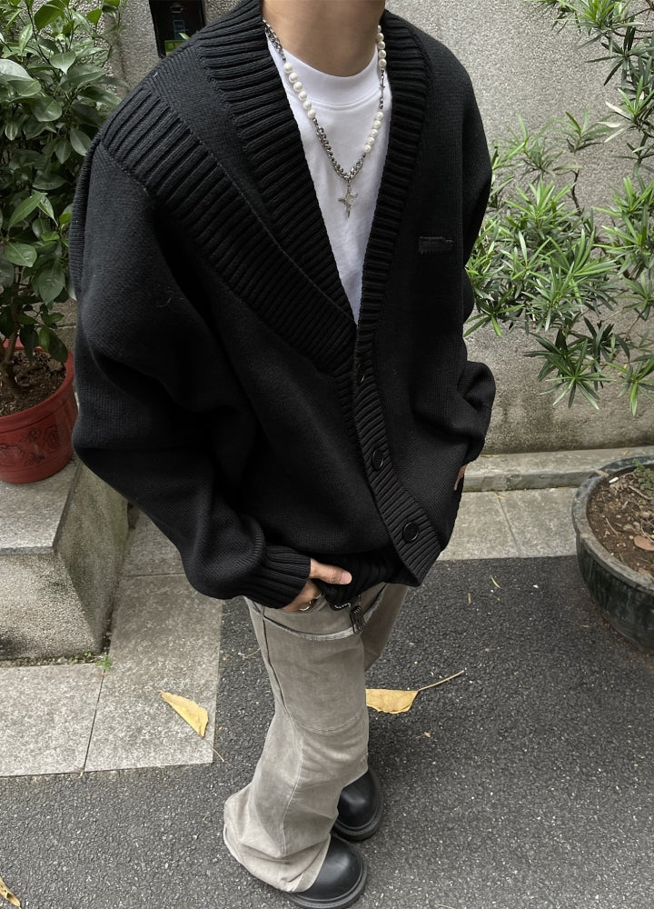 【MAXDSTR】Vintage muted color basic style cardigan  MD0204