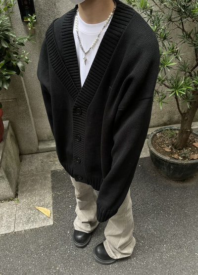 【MAXDSTR】Vintage muted color basic style cardigan  MD0204