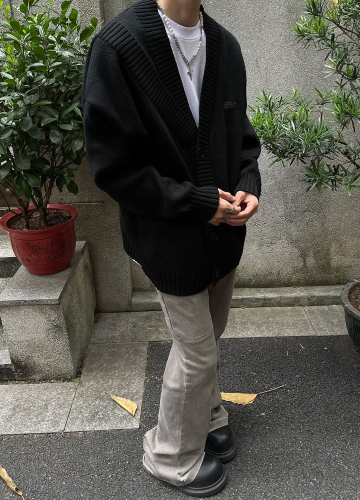 【MAXDSTR】Vintage muted color basic style cardigan  MD0204