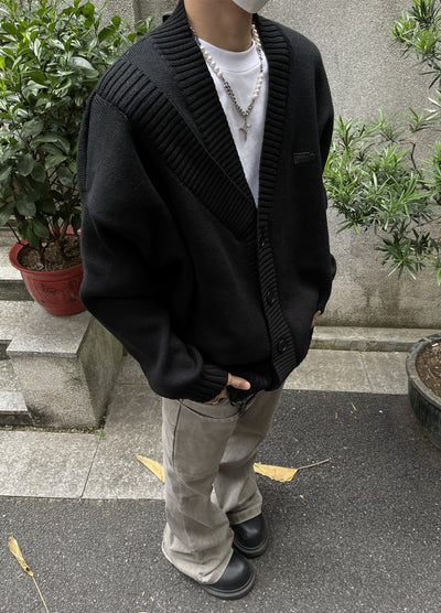 【MAXDSTR】Vintage muted color basic style cardigan  MD0204