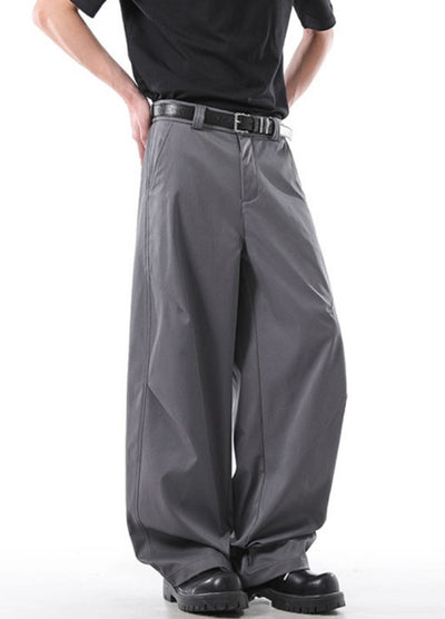 【NANSEE】Basic color wide straight slacks pants  NS0002