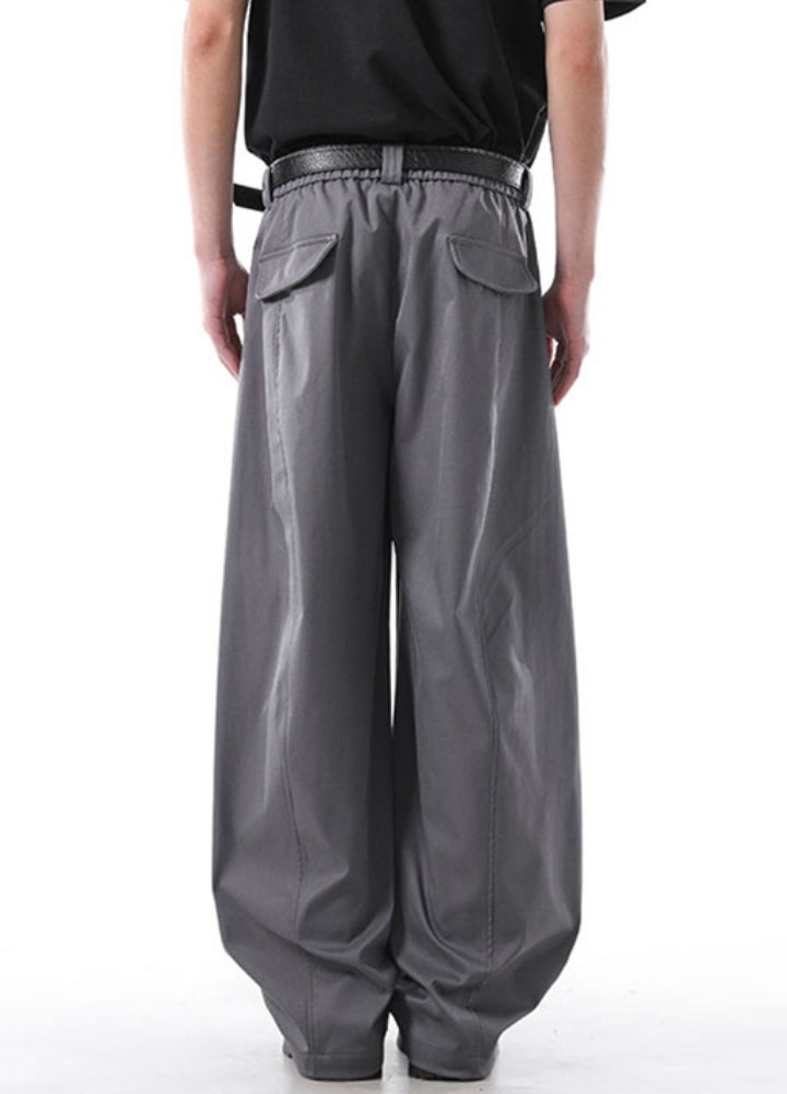 【NANSEE】Basic color wide straight slacks pants  NS0002