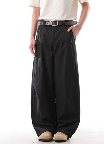 【NANSEE】Basic color wide straight slacks pants  NS0002