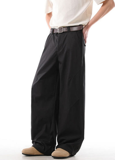 【NANSEE】Basic color wide straight slacks pants  NS0002