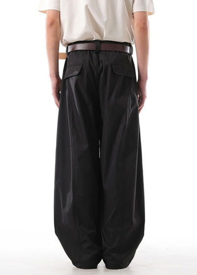 【NANSEE】Basic color wide straight slacks pants  NS0002