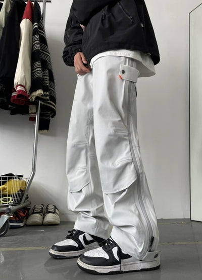 【NANSEE】Side zip design casual style slim pants  NS0007