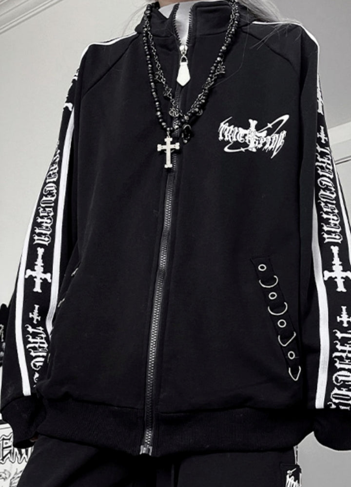 TricuspidC】Subculture sporty street monotone antithesis