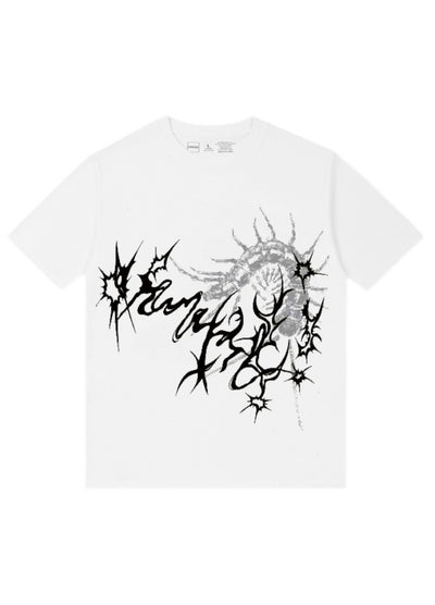 【WETbody】Devil centipede style illustration design dark street short sleeve T-shirt  WB0007