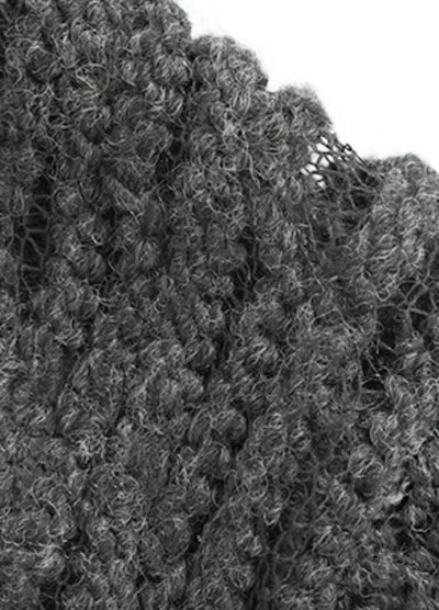 【CUIBUJU】Tight fit thin fabric design damaged knit  CB0056