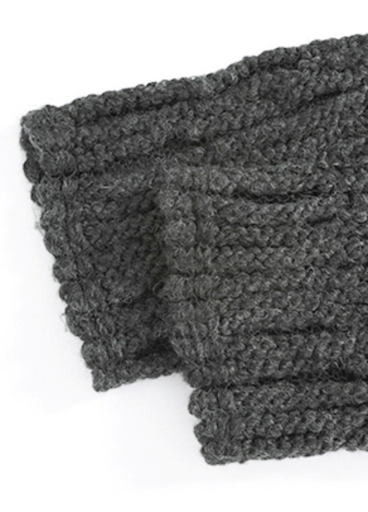 【CUIBUJU】Tight fit thin fabric design damaged knit  CB0056