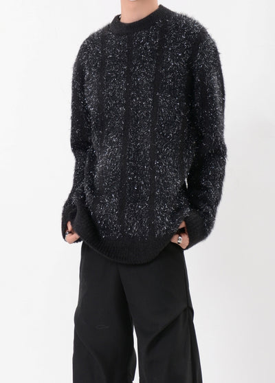 【LUCE GARMENT】Sparkling multi-color design basic style knit  LG0068