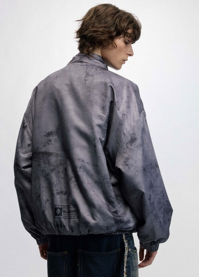 【OVDY】Nylon full zip style dull front design jacket  OD0007