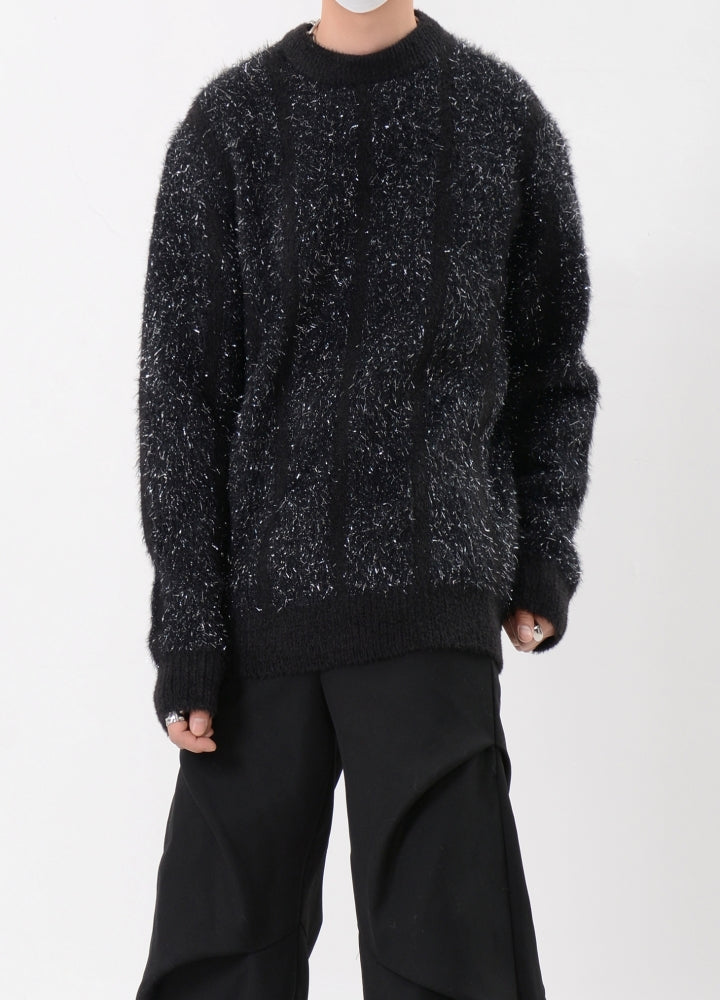 【LUCE GARMENT】Sparkling multi-color design basic style knit  LG0068