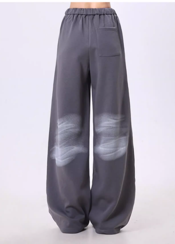 【Rayohopp】Double full wash loose style sweatpants  RH0140